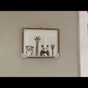 REDUCED June 2021 >Zoo animal wall art - kids room